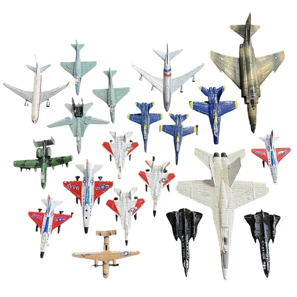 Vintage Lot Of Diecast Plane Fighter Jet USAF Blue Angels Camo Air Force Navy‎